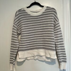 Aeropostale Women’s Sz: XS Striped Open-Knit Crew Neck. Basic Preppy Sweater.